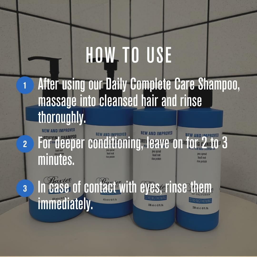 image:imageBaxter of California Daily Fortifying Shampoo for Men  All Hair Types Cleanses and Strengthens  Fresh Mint Scent  Fathers Day Gift Guide16 Fl Oz Pack of 1
